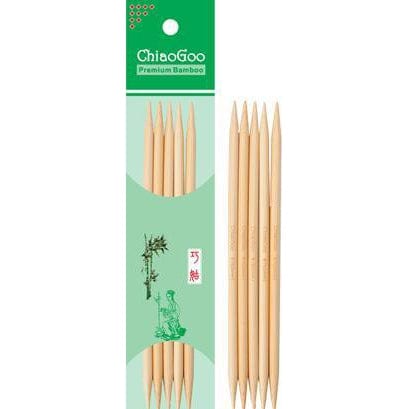 ChiaoGoo 6" Bamboo Double Point Needles 2.50mm