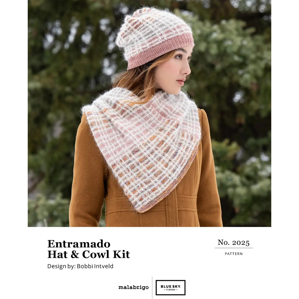 Entramado Hat & Cowl Set by Malabrigo