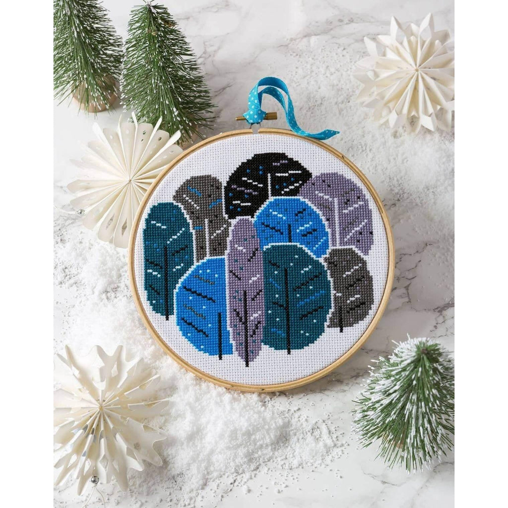 Cross Stitch Kits by Hawthorn Handmade Winter Trees