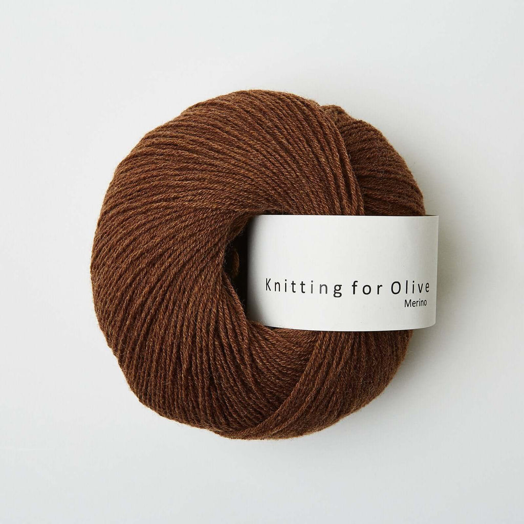 Knitting For Olive Merino Dark Cognac