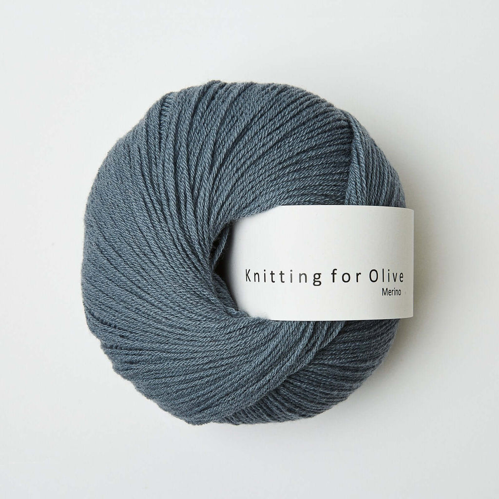Knitting For Olive Merino Dusty Petroleum Blue