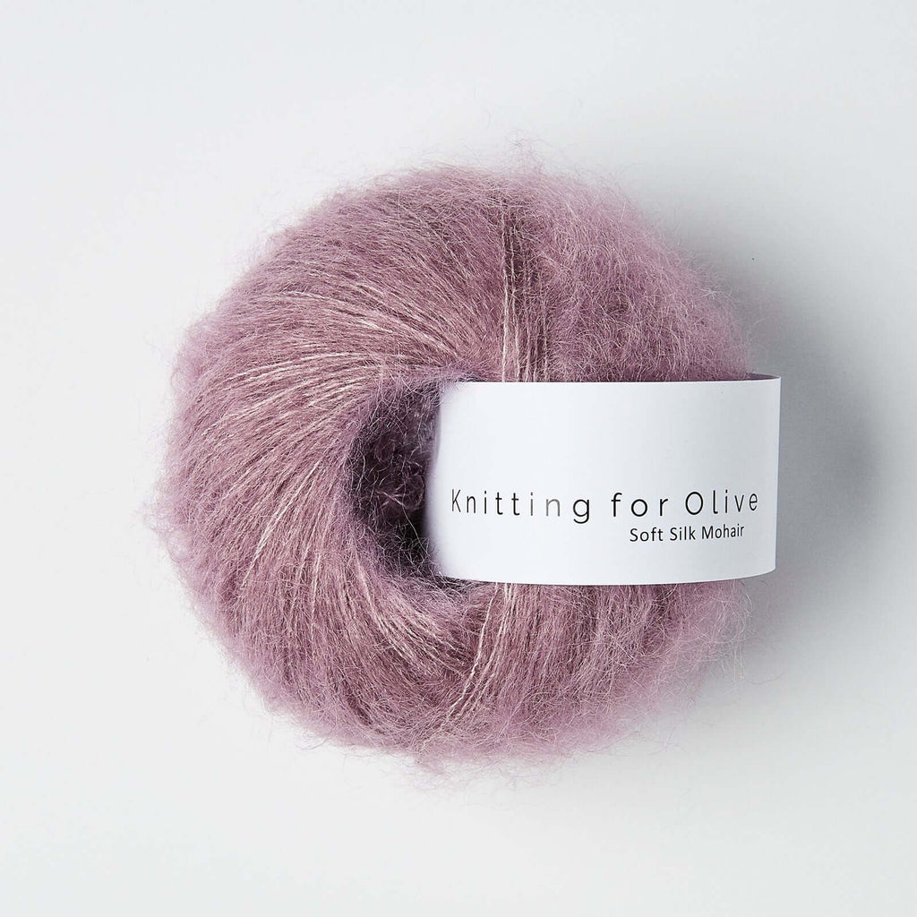 Knitting For Olive Soft Silk Mohair Artichoke Purple