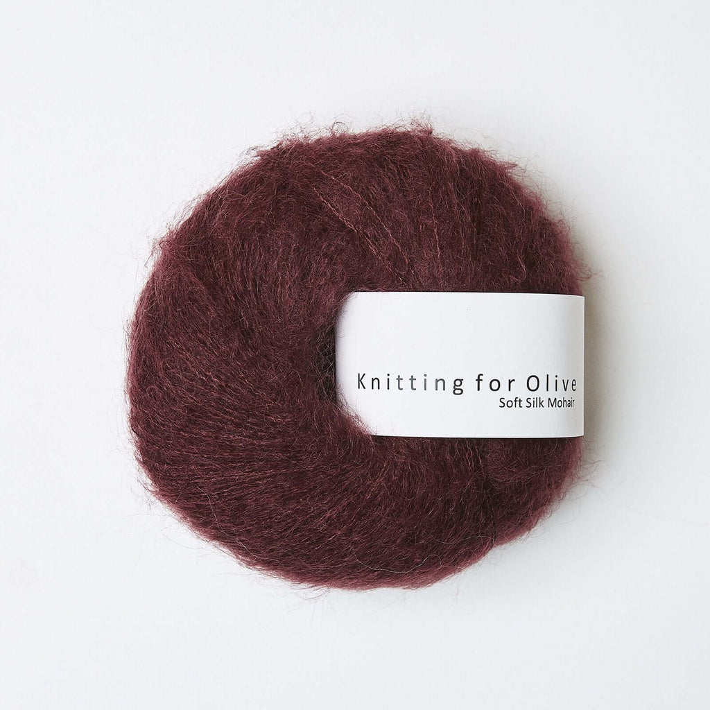 Knitting For Olive Soft Silk Mohair Bordeaux