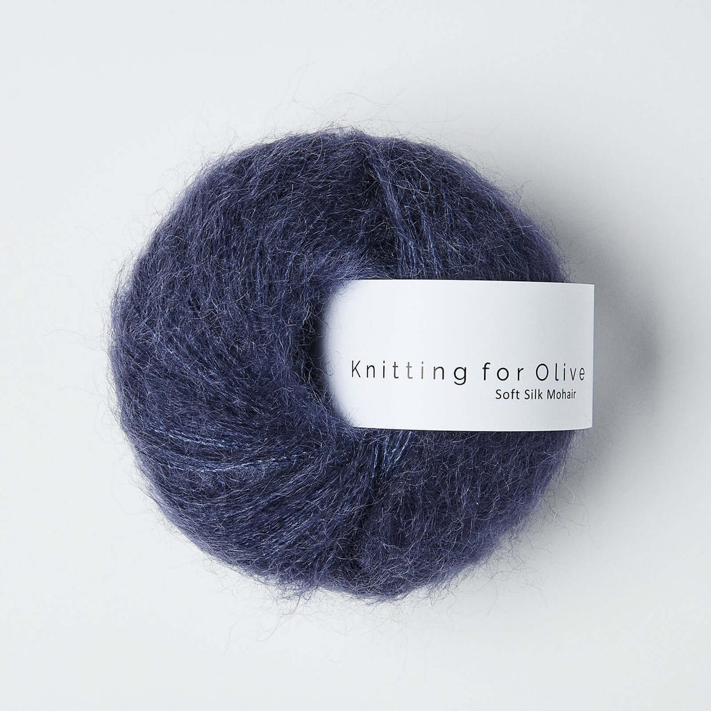 Knitting For Olive Soft Silk Mohair Dark Blue