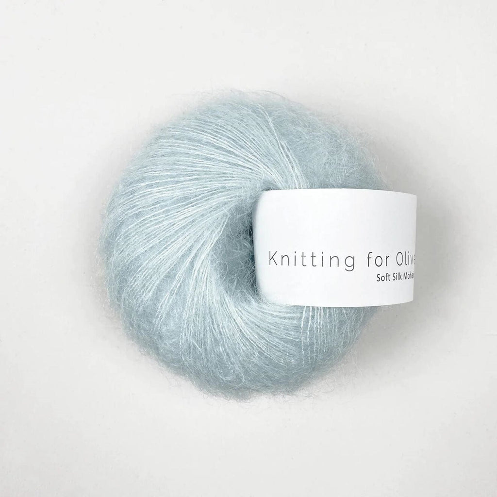 Knitting For Olive Soft Silk Mohair Ice Blue