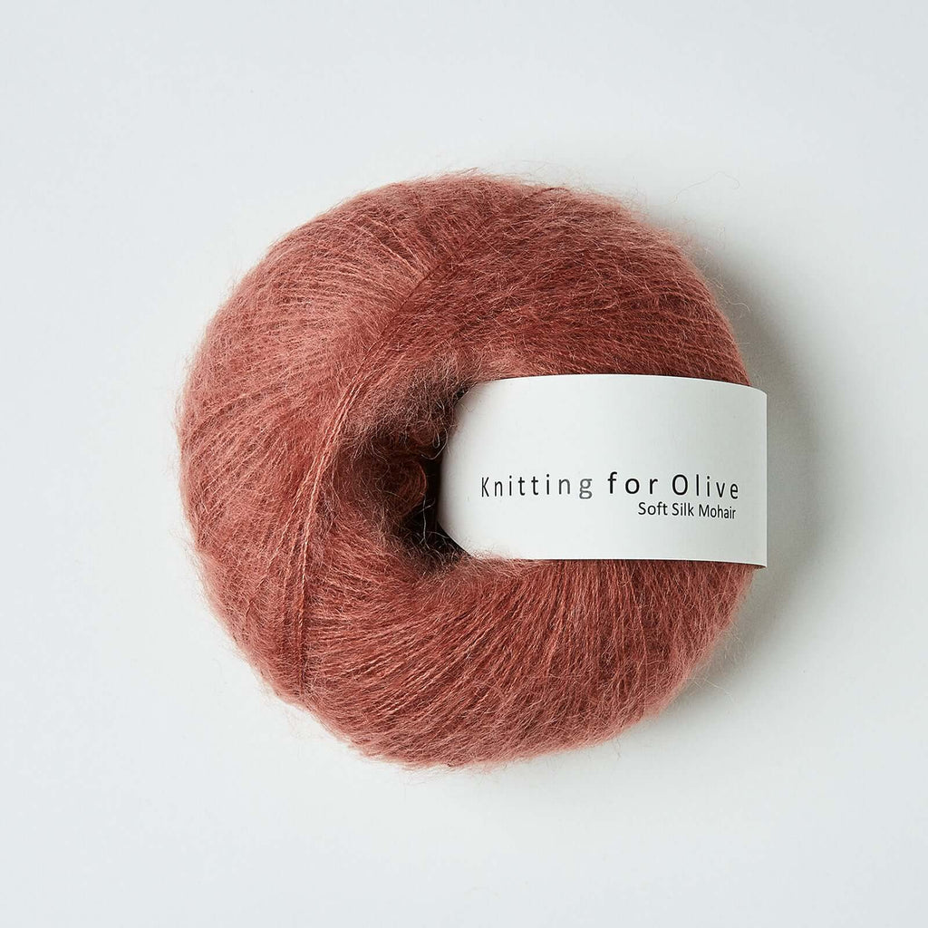 Knitting For Olive Soft Silk Mohair Plum Rose
