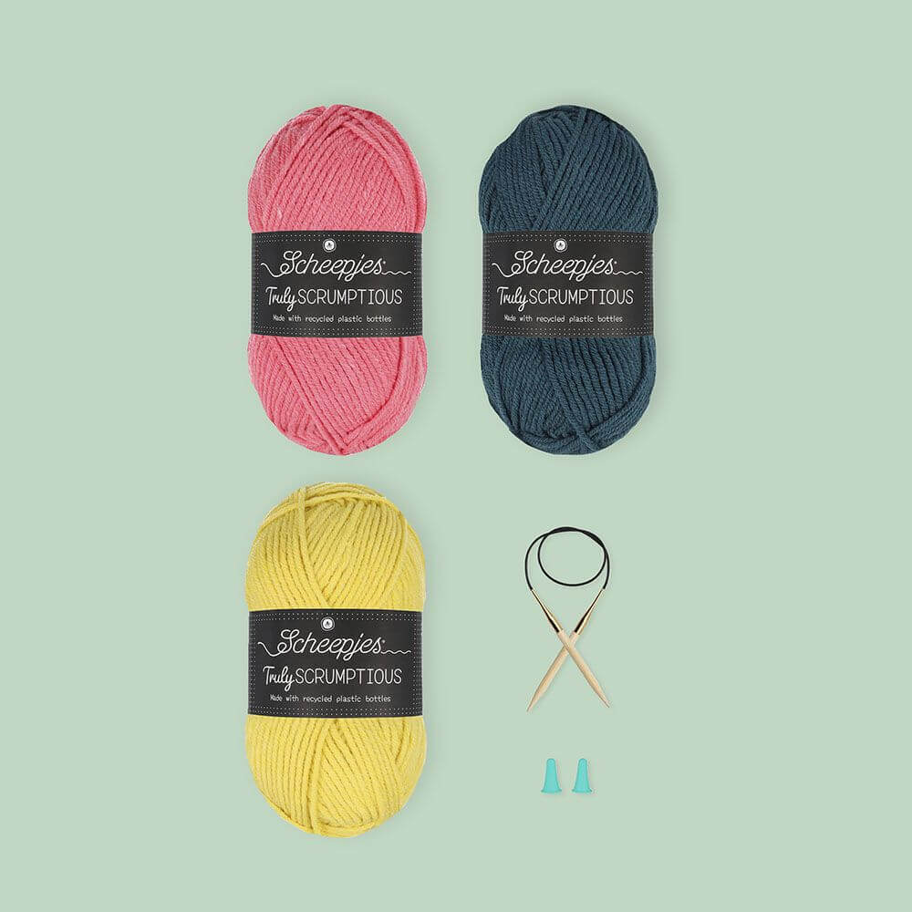 Scheepjes Beginner Knit Kit One Colour Combination