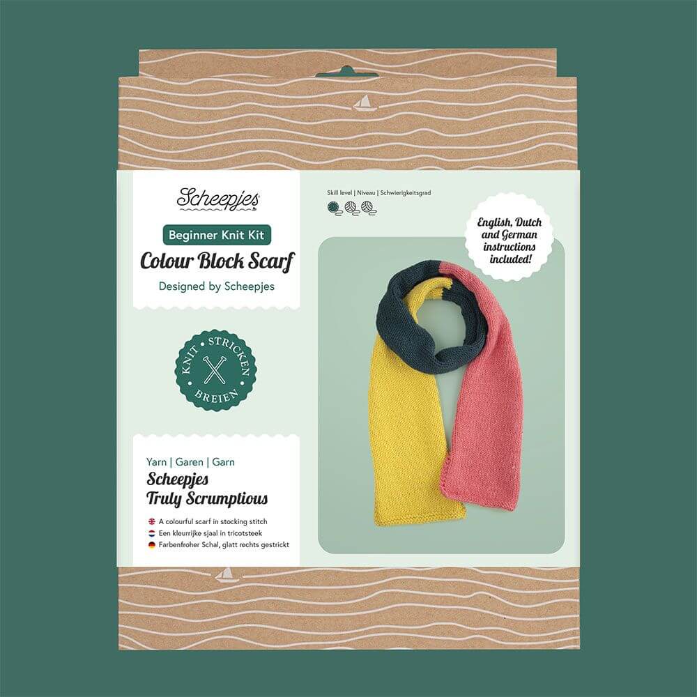 Scheepjes Beginner Knit Kit One Colour Combination