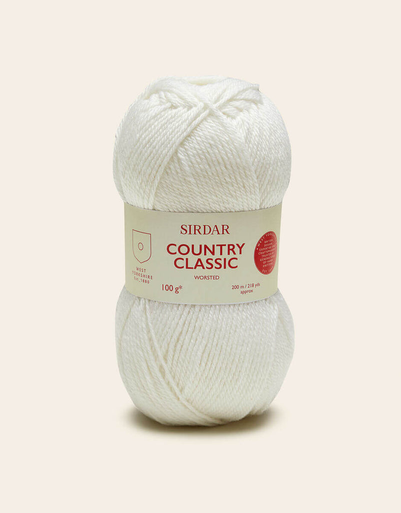 Sirdar Country Classic Worsted White (661)