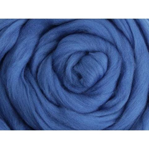 Ashford Corriedale Top Wool Roving Classic Blue